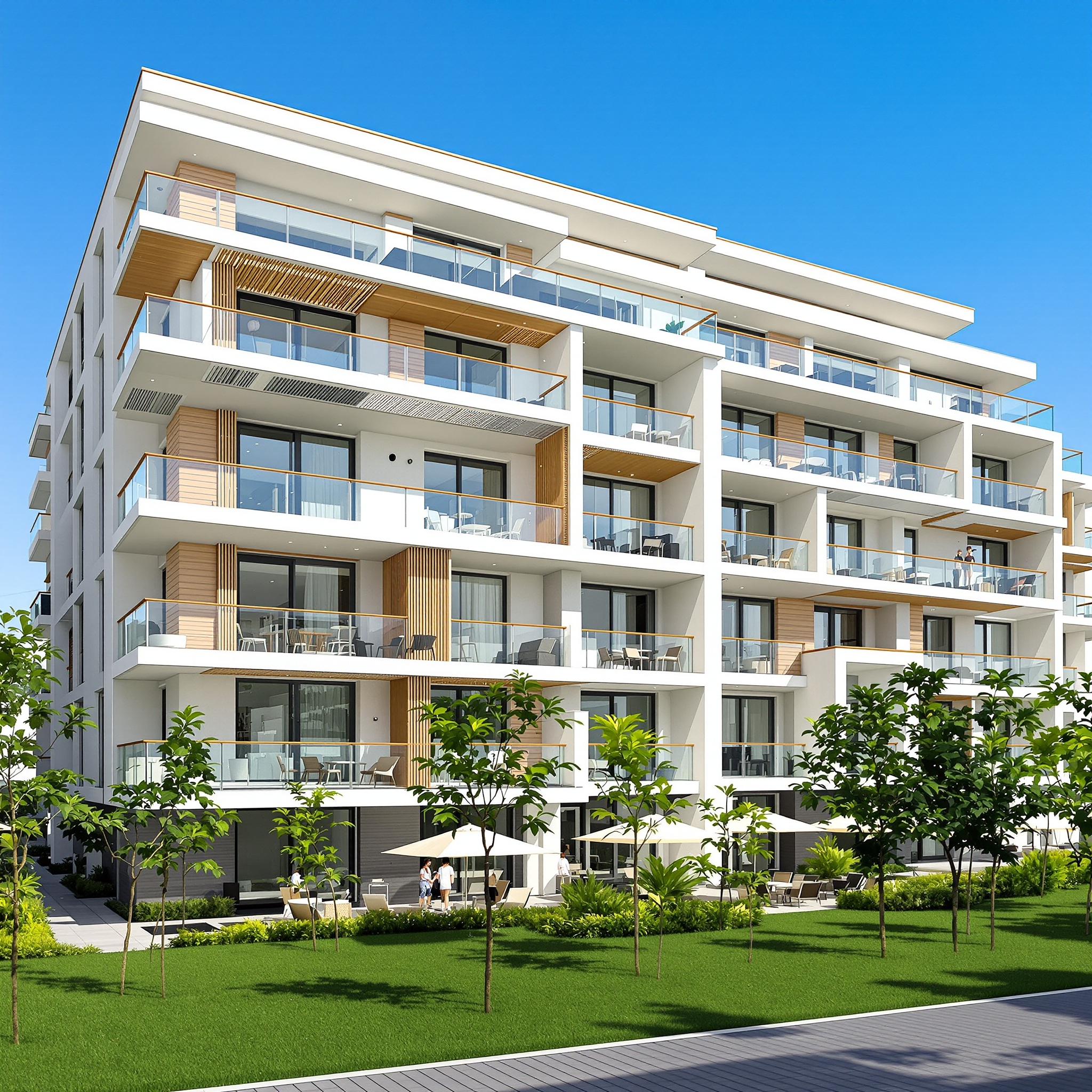 Nowoczesny dom z pięknym ogrodem